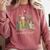 I'm Booked Tonight Floral Books Cozy Reading Graphic Comfort Colors Sweatshirt Orchid
