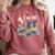 I'm OK Books Pile Books Stack Bibliophile Bookisk Comfort Colors Sweatshirt Orchid