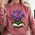Irises Flowers Book Iris Floral Comfort Colors Sweatshirt Orchid