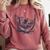 Italian Greyhound Whippet Dog Reading Book Hammock Iggy Mom Comfort Colors Sweatshirt Orchid