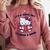It's a Good Day To Read a Book Cute Cat Book Day Girls Boys Comfort Colors Sweatshirt Orchid