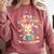 It's a Good Day To Read a Book Cute Giraffe Comfort Colors Sweatshirt Orchid