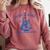 Just a Girl Who Loves Books Book Lover Bookish Comfort Colors Sweatshirt Orchid