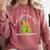 Just a Girl Who Loves Books And Capybaras Comfort Colors Sweatshirt Orchid