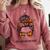 Just a Girl Who Loves Books Pajamas Shirt Reading Book Lover Comfort Colors Sweatshirt Orchid