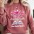 Just a Girl Who Loves Books Reading Book Butterfly Bookworm Comfort Colors Sweatshirt Orchid