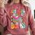Just A Girl Who Loves Books Reading Cute Bookworm Girls Kids Comfort Colors Sweatshirt Orchid