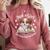 Just a Girl Who Loves Dogs And Books Cute Dog Comfort Colors Sweatshirt Orchid