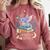 Just a Girl Who Loves Dragons & Books Reader Fantasy Fun Premium Tri-Blend Comfort Colors Sweatshirt Orchid