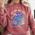 Just a Girl Who Loves Dragons And Books Dragon Reading Comfort Colors Sweatshirt Orchid