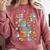 Just A Girl Who Loves Dragons And Books Reading Bookworm Comfort Colors Sweatshirt Orchid