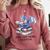Just One More Chapter Book Dragon Reading Book Lover Bookish Comfort Colors Sweatshirt Orchid