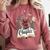 Just One More Chapter Bookish Book Reading Botanical Comfort Colors Sweatshirt Orchid