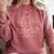 Just One More Chapter Bookish Book Reading Teal Beige Comfort Colors Sweatshirt Orchid