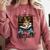 Just One More Chapter Cat Reading Books Coffee Lovers Premium Tri-Blend Comfort Colors Sweatshirt Orchid