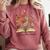 Just One More Chapter Open Book Flowers Comfort Colors Sweatshirt Orchid