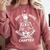 Just One More Chapter Skeleton Reading Bookworm Comfort Colors Sweatshirt Orchid