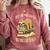 Just One More Chapter Sloth Sleeping On Books Reading Comfort Colors Sweatshirt Orchid