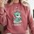 Kids I Read Past My Bedtime Cute Book Dragon Pajama Comfort Colors Sweatshirt Orchid