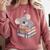 Koala Reading Book Pajama Sleep Comfort Colors Sweatshirt Orchid
