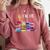Librarian I'm Okay Book Reader Library Book Comfort Colors Sweatshirt Orchid