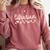 Librarian Valentines Day Daisy School Library Book Lover Premium Comfort Colors Sweatshirt Orchid