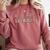Library Book Lover School Librarian Reading Floral For Women Comfort Colors Sweatshirt Orchid