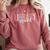 Library Squad Librarian Book Lover Bookworm Comfort Colors Sweatshirt Orchid