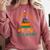My Life Essentials Are Cat And Books Comfort Colors Sweatshirt Orchid