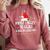 Most Likely To Read A Book On Christmas Family Matching Comfort Colors Sweatshirt Orchid