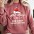 Most Likely To Read A Book Through Christmas Xmas Comfort Colors Sweatshirt Orchid