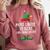 Most Likely To Read A Book Matching Christmas Elf Comfort Colors Sweatshirt Orchid