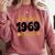 Limited 1969 Edition Retro Nostalgia Art Comfort Colors Sweatshirt Orchid