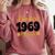 Limited 1969 Edition Retro Nostalgia Art Comfort Colors Sweatshirt Orchid
