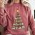 Literary Book Tree Bookish Shelf Art For Avid Readers Comfort Colors Sweatshirt Orchid