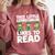 This Little Leprechaun Likes To Read St Patrick's Day Book Comfort Colors Sweatshirt Orchid