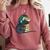 Lizard Reading Book Librarian Bookworm Reader Read Comfort Colors Sweatshirt Orchid