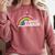 Take A Look It's In A Book Retro Reading Book Lover Comfort Colors Sweatshirt Orchid
