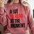 A Lot To Read At The Moment Reading Book Reader Nerd Comfort Colors Sweatshirt Orchid