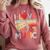 I Love 70's Music Retro Style Nostalgia Cassette 1970s Party Comfort Colors Sweatshirt Orchid
