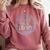 I Love My Library Medallion For Book Lover Reader Librarian Comfort Colors Sweatshirt Orchid