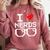 I Love Nerds I Heart Nerds For Science Book Knowledge Geeks Comfort Colors Sweatshirt Orchid