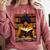 Man Reading Book Black History Month Book Lover Afro Comfort Colors Sweatshirt Orchid
