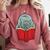 Manatee Reading Books Sea Animal Manatee Comfort Colors Sweatshirt Orchid Manatee Reading Books Sea Animal Manatee Comfort Colors Sweatshirt Orchid