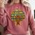 Melanin Afro Women Girl Book Librarian History African Comfort Colors Sweatshirt Orchid