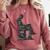 Men Pixel Art Geometric Book Human Drawing Graphic Men Comfort Colors Sweatshirt Orchid