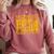 Midnight Reading Club Night Owl Book Readers Comfort Colors Sweatshirt Orchid