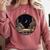 Moon Book Bookshelf Library Coffee Cup Star Stars Pattern Comfort Colors Sweatshirt Orchid