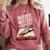Murder Mystery And a Cup Of Tea Book Humor Comfort Colors Sweatshirt Orchid