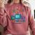 No Wi-Fi No Problem – Retro Dial Up Tech Nostalgia Comfort Colors Sweatshirt Orchid